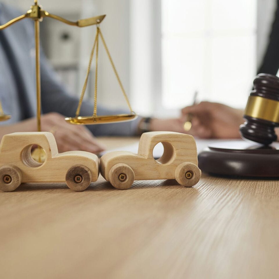 Conceptual image representing motor vehicle accident litigation and life care planning for collision injury claims